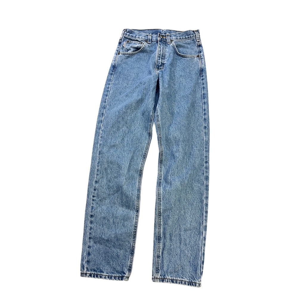 Vintage Carhartt B17 STW Jeans Mens 29x32 Relaxed Fit Stonewash Workwear Denim
